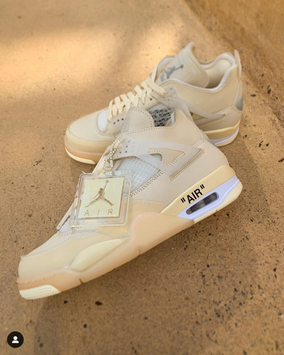 Jordan 4 OFF-WHITE SAIL